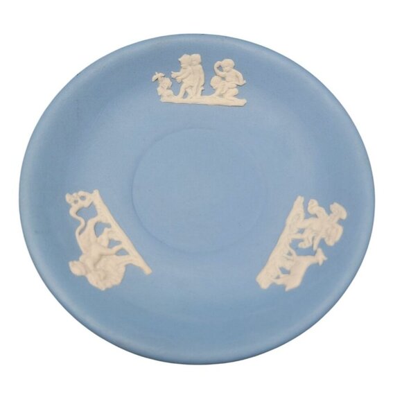 Dudson Hanley Jasper Ware Plate 5.25" Cherubs Lion Bird & Dear Vintage 1945 - Picture 1 of 8